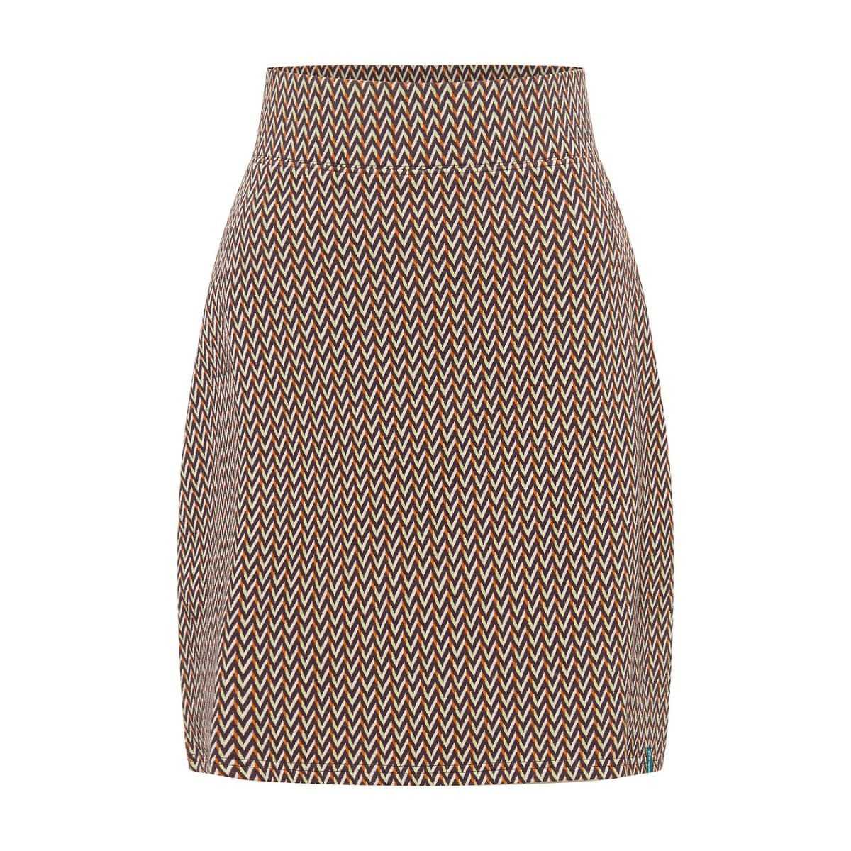 Jupe pour femme, motif "Géométrique", coton bio, GOTS