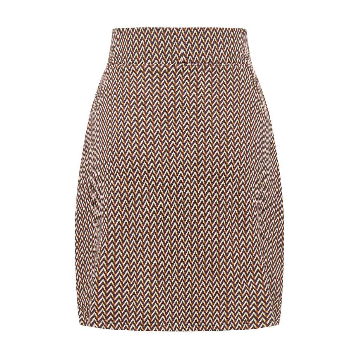 Jupe pour femme, motif "Géométrique", coton bio, GOTS