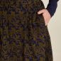 Jupe longue pour femme, motif "Feuilles", coton bio, GOTS Jupe longue pour femme, motif "Feuilles", coton bio, GOTS