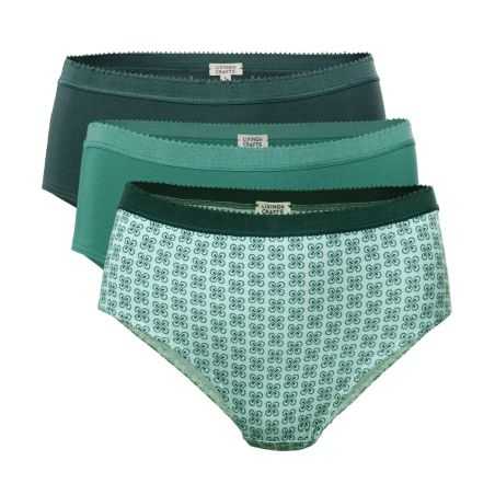 Lot de 3 slips "POLLY" coton bio, GOTS et VEGAN