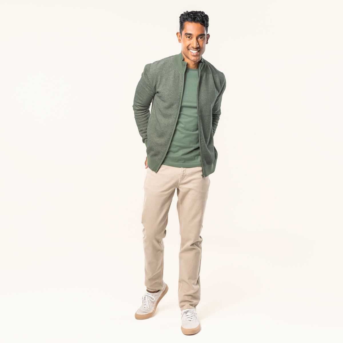 Cardigan "SPENCER" 100 % coton bio, GOTS et VEGAN