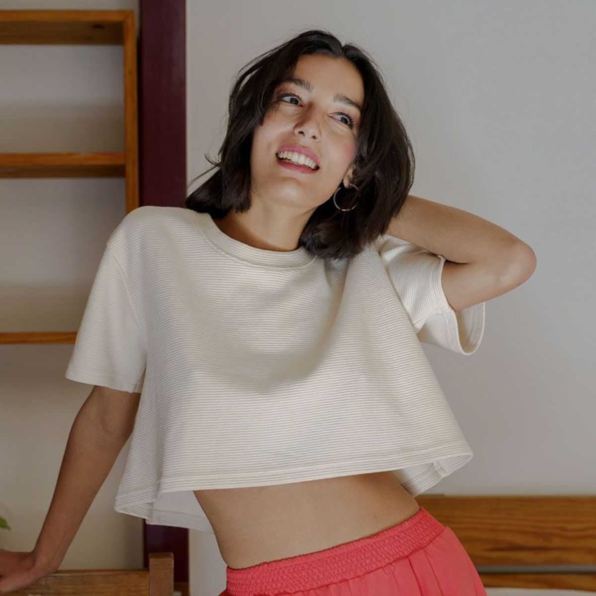 T-shirt boxy "CHAMMA" 100 % coton bio, Muùne