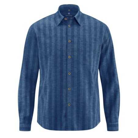 Chemise homme rayé, élégante en chanvre