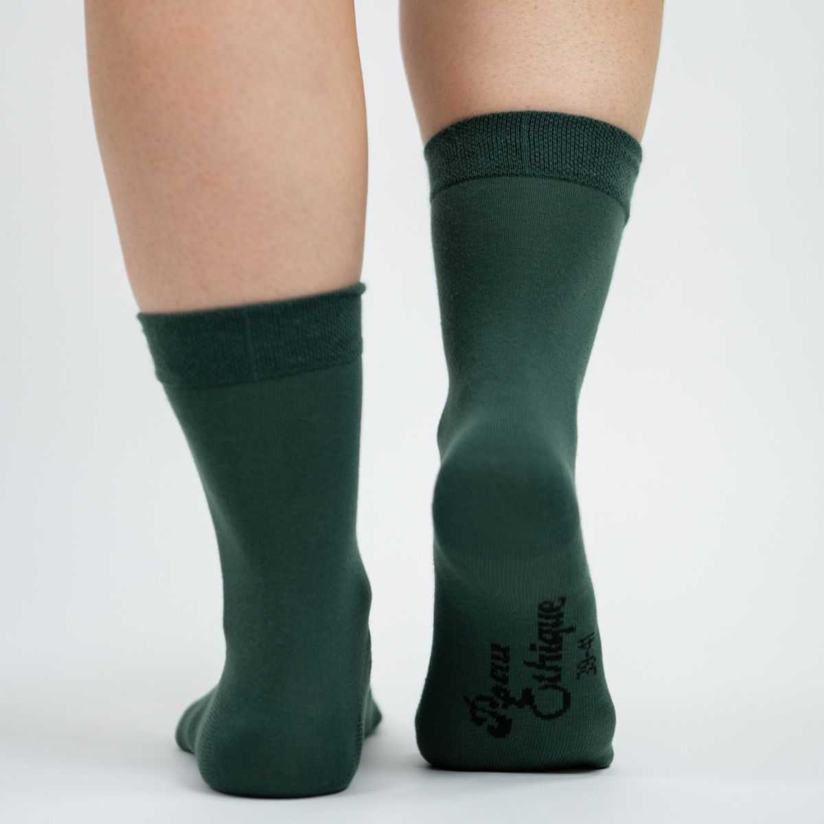  Chaussettes vert sapin