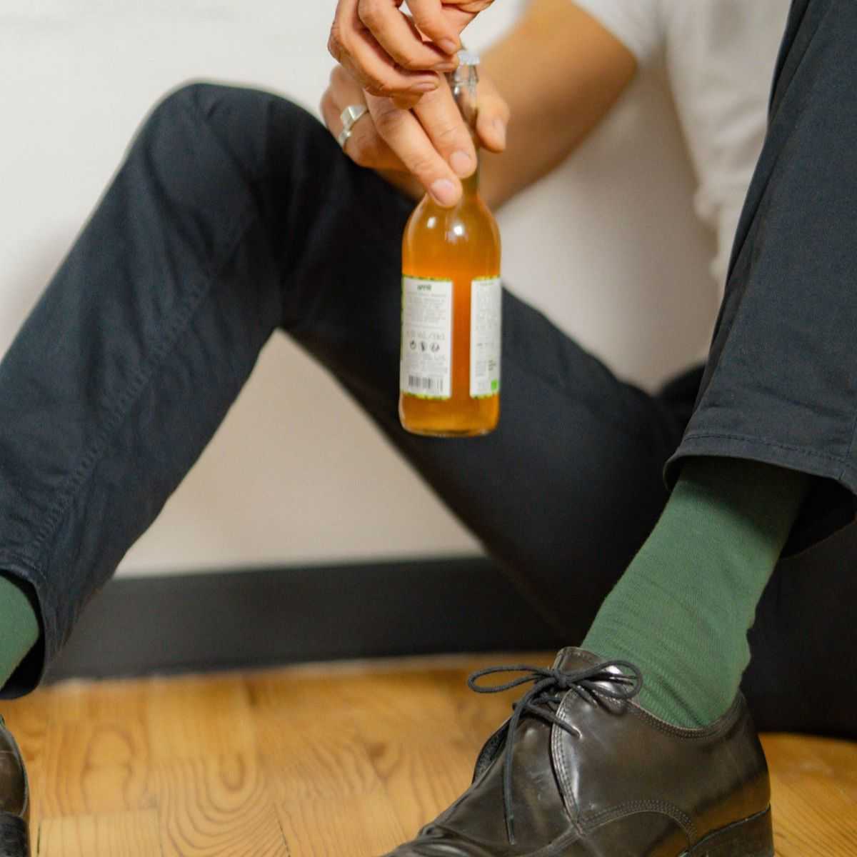  Chaussettes vert sapin