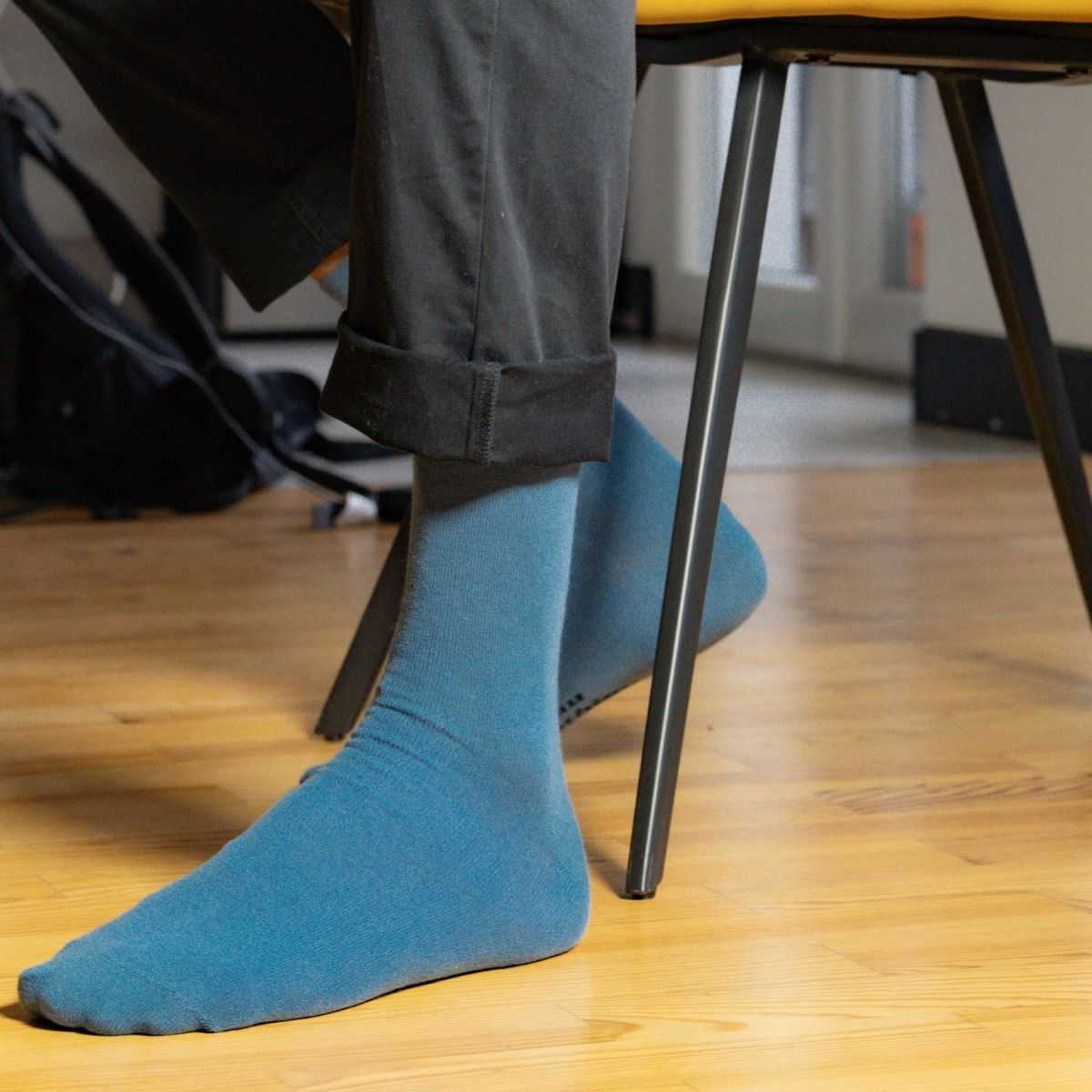 Chaussettes bleu atlantique