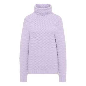 Pull à col roulé chaud pour femme en coton biologique 4