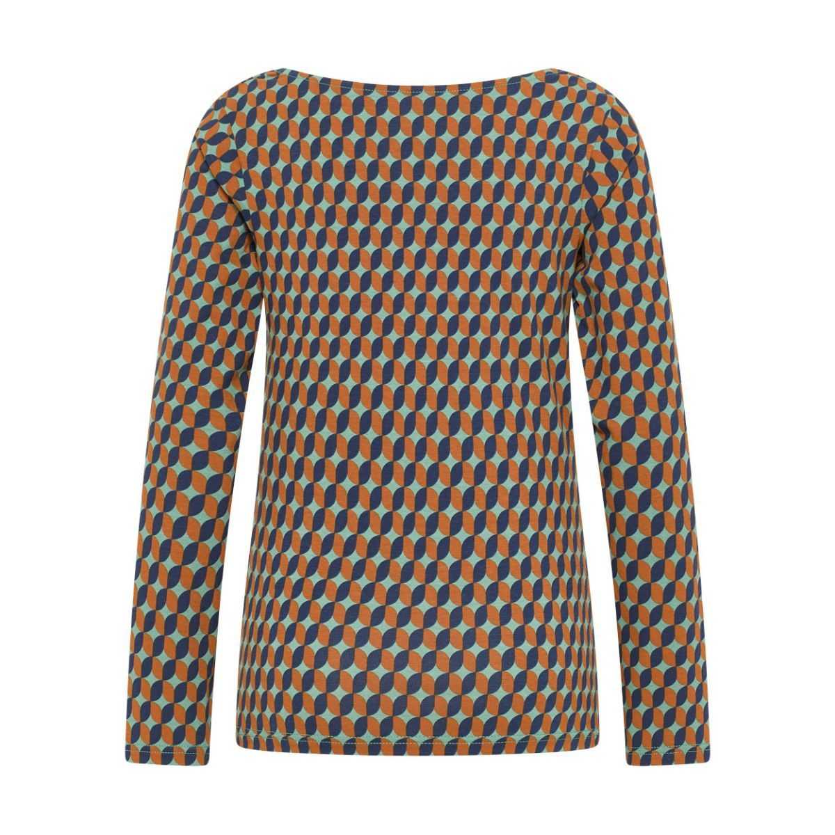 Chemisier à motif avec décolleté en cascade