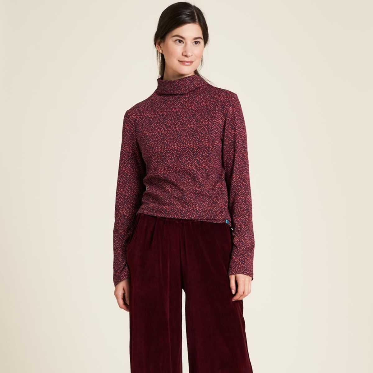 Chemisier rouge en Jersey coton bio