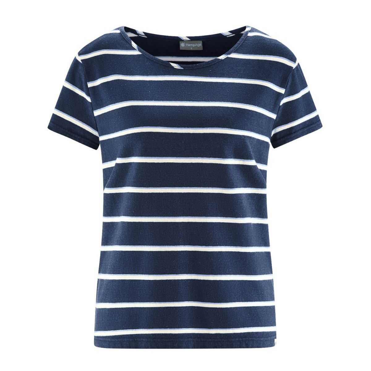 T-shirt Rayé Chanvre "navy"