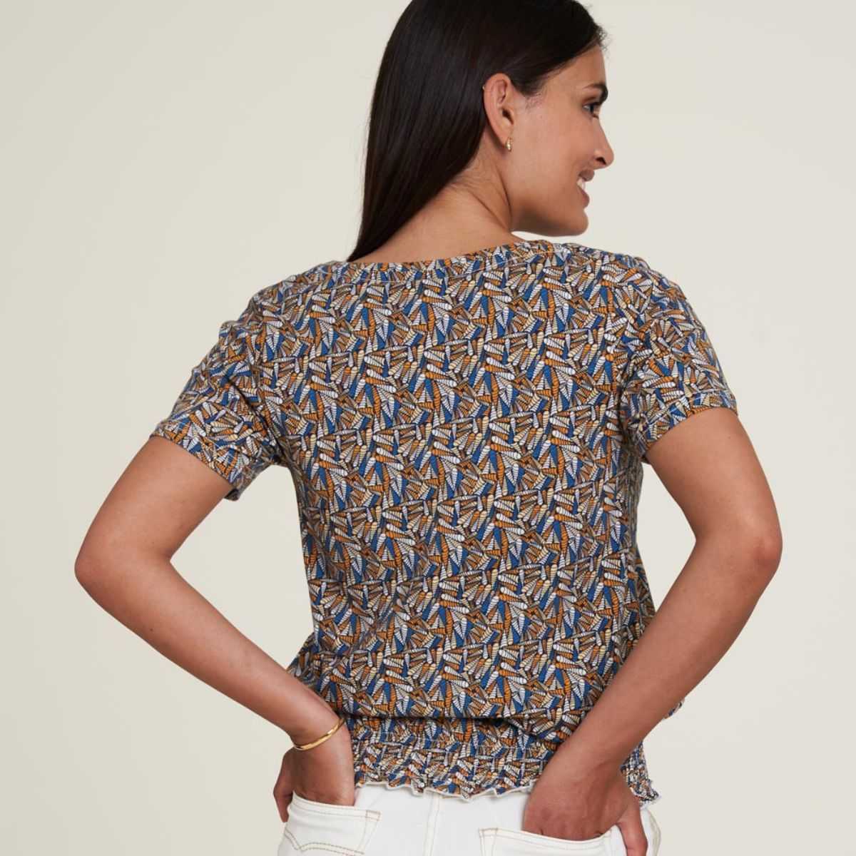 Chemisier avec ourlet élastique