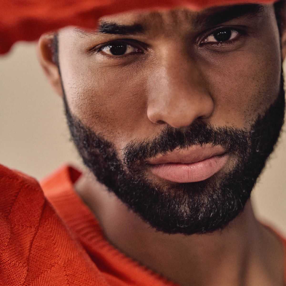 Pull Col V Motif losanges