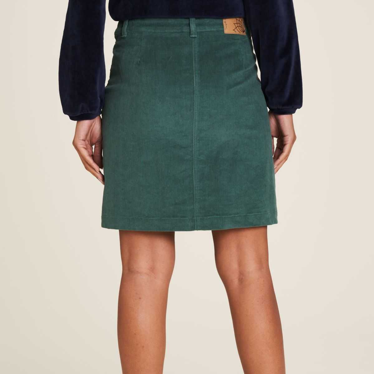 Jupe Courte en Velours Côtelé