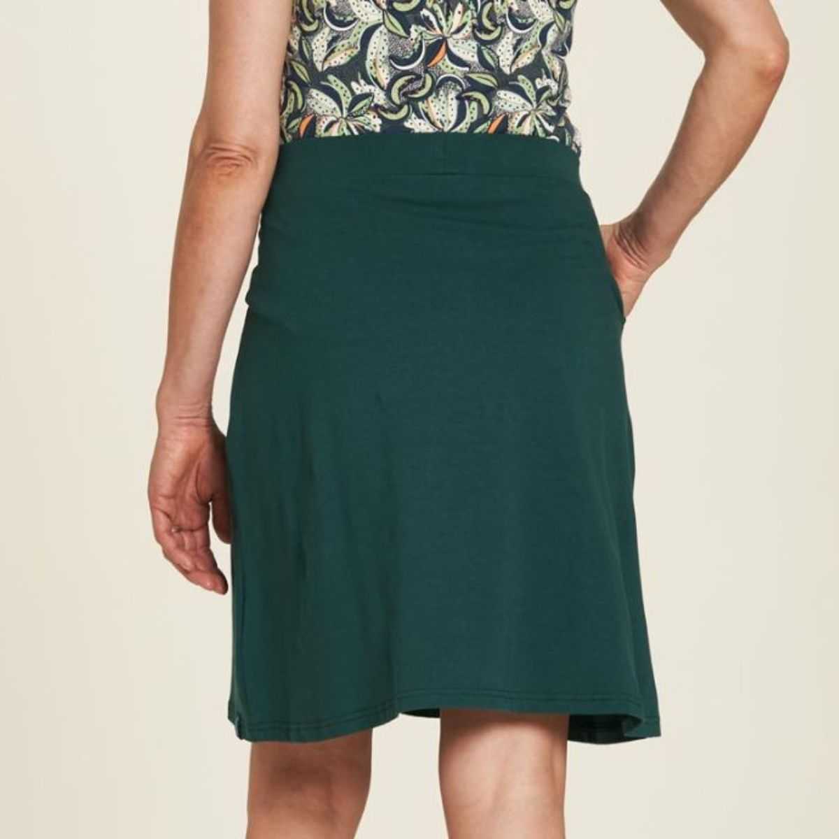 Jupe en jersey de coton bio avec poches confortable