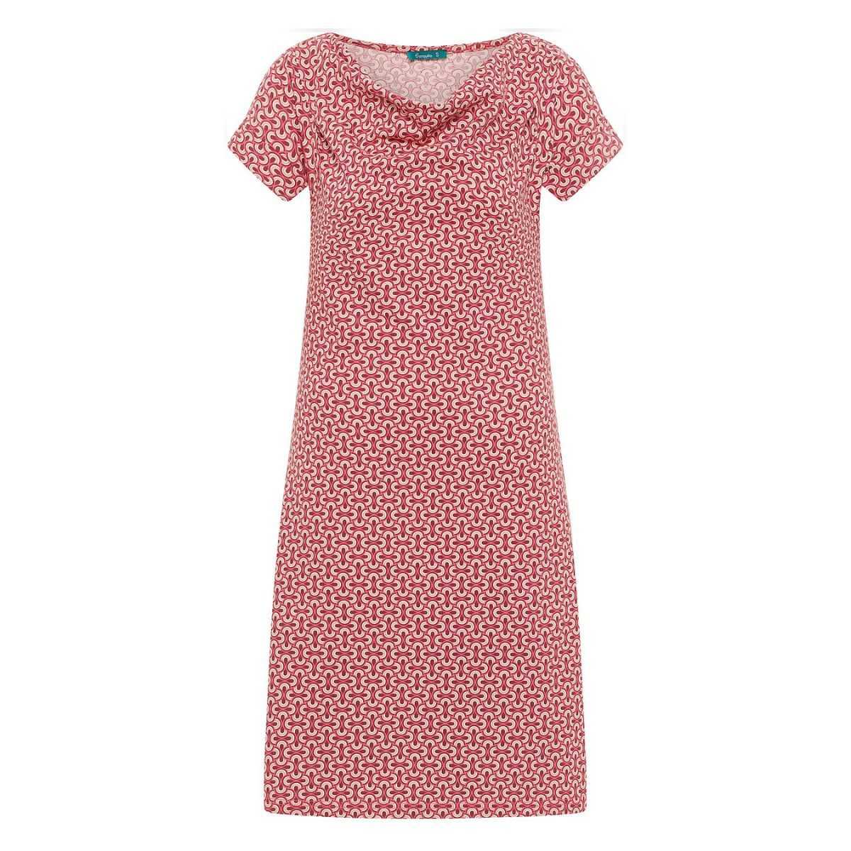 Robe femme en jersey extensible avec col cascade