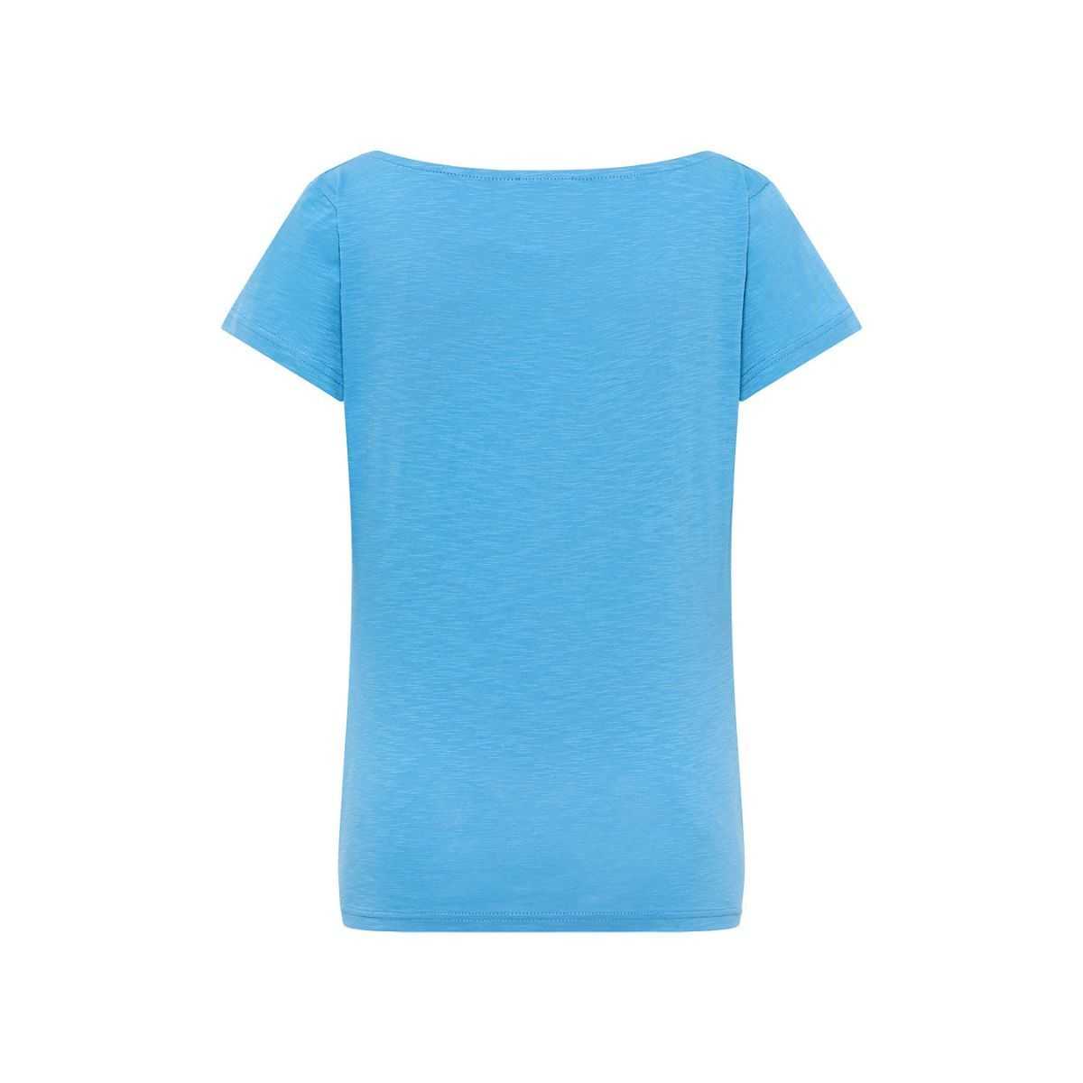 T-shirt femme en coton bio avec col bénitier
