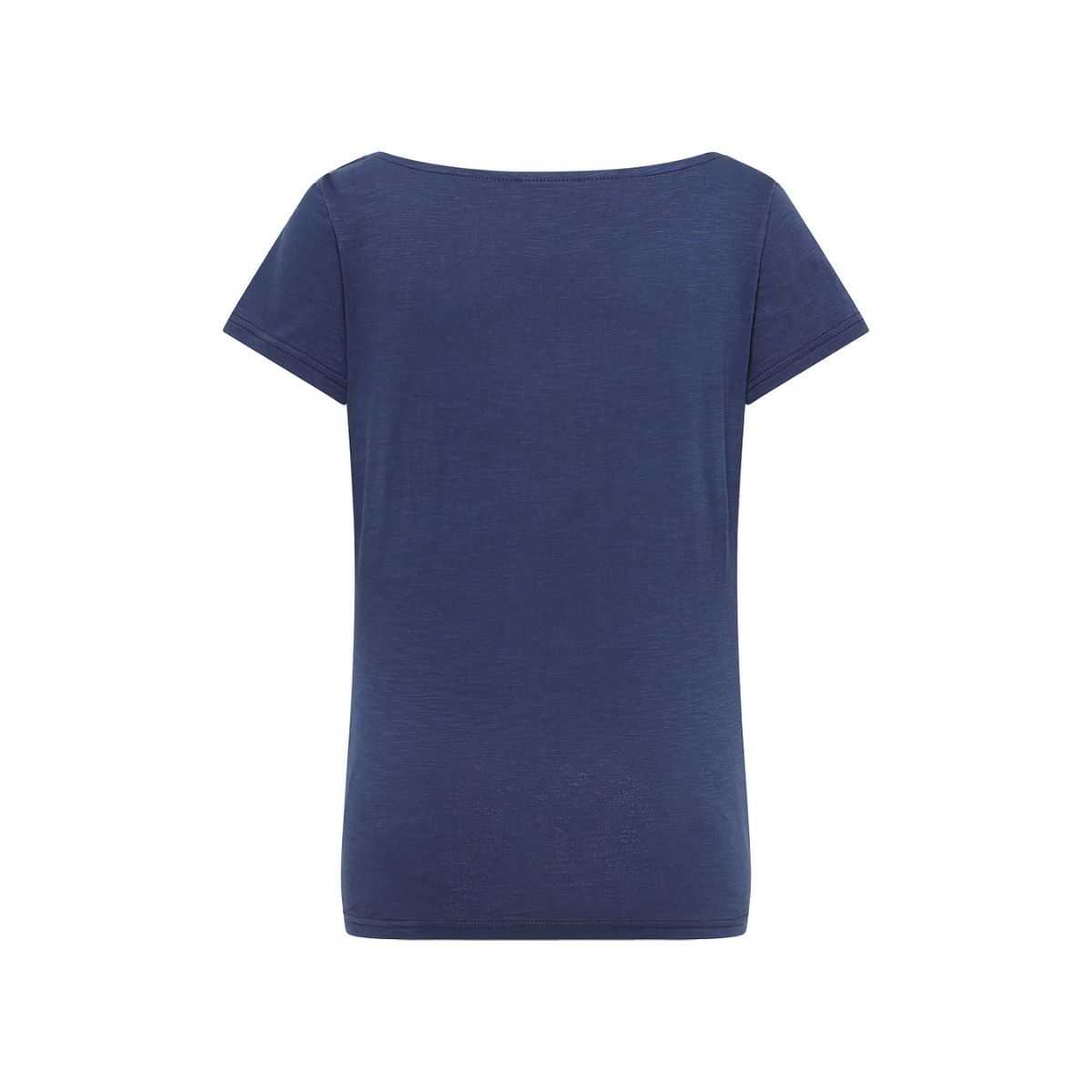 T-shirt femme en coton bio avec col bénitier