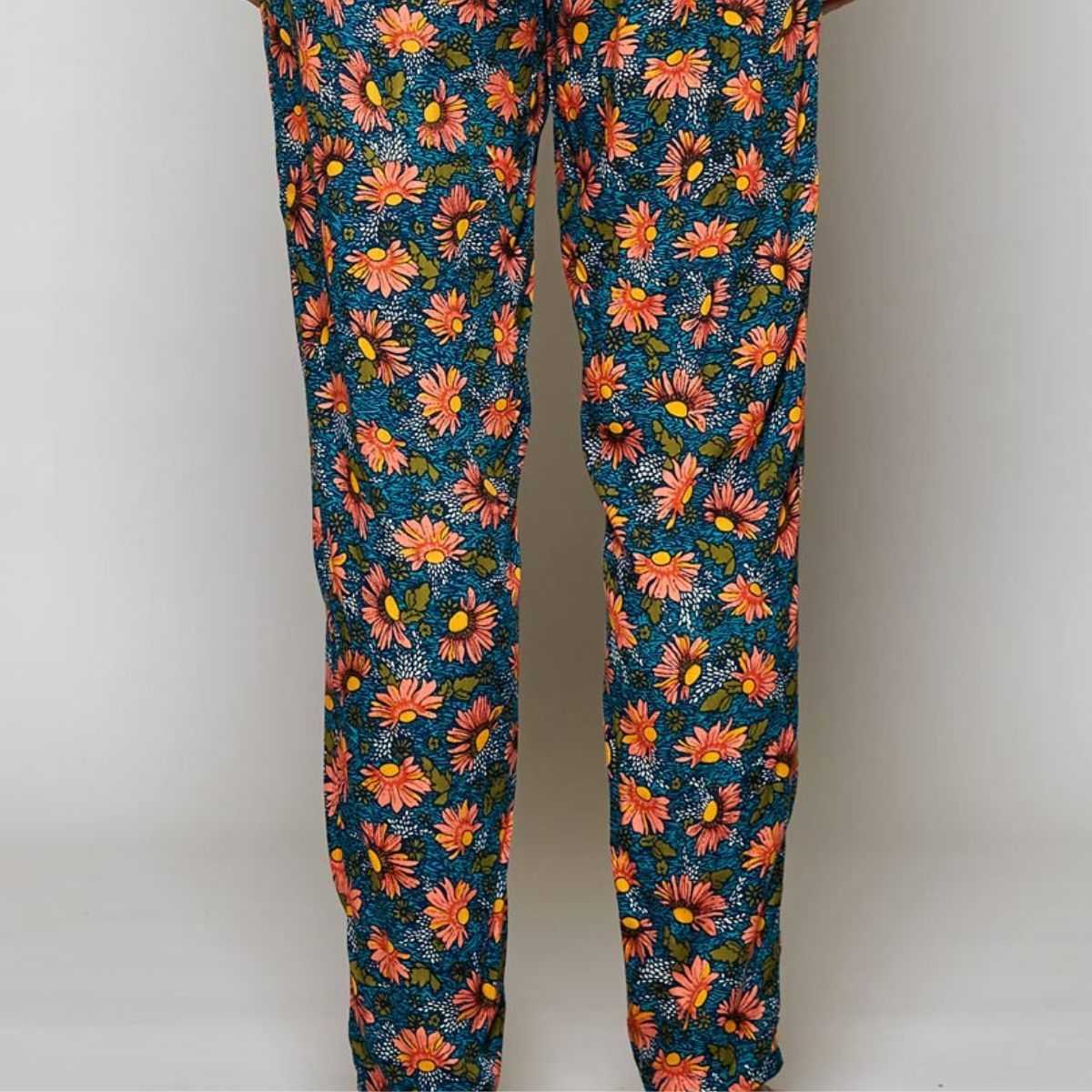 Pantalon gazania pour femme en viscose - bleu
