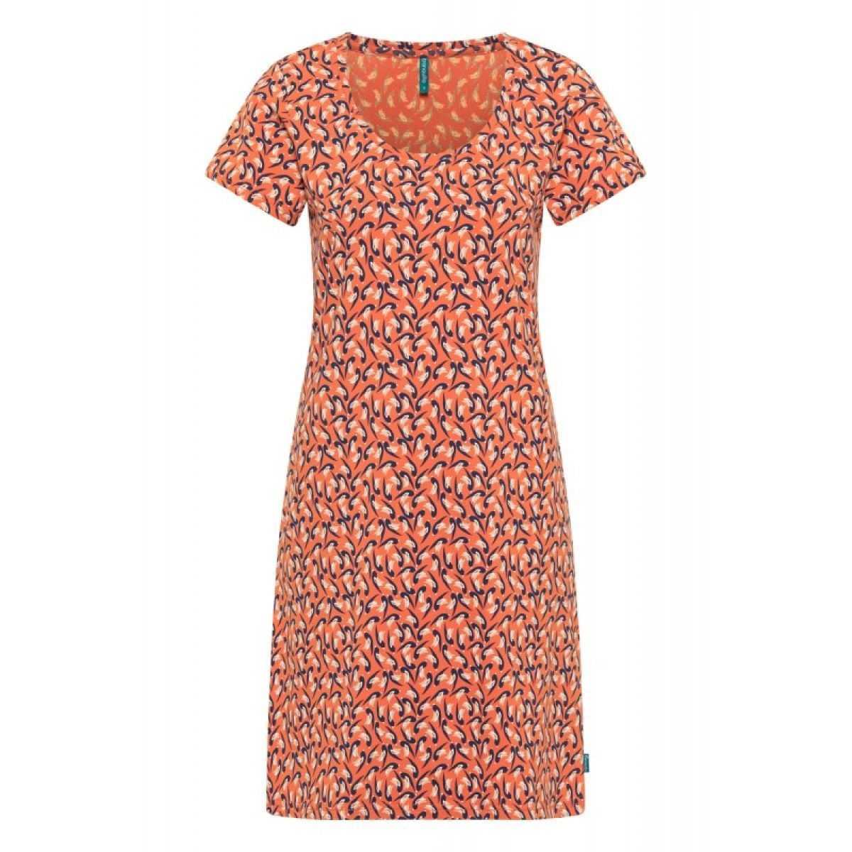 Robe courte pour femme en coton à motifs