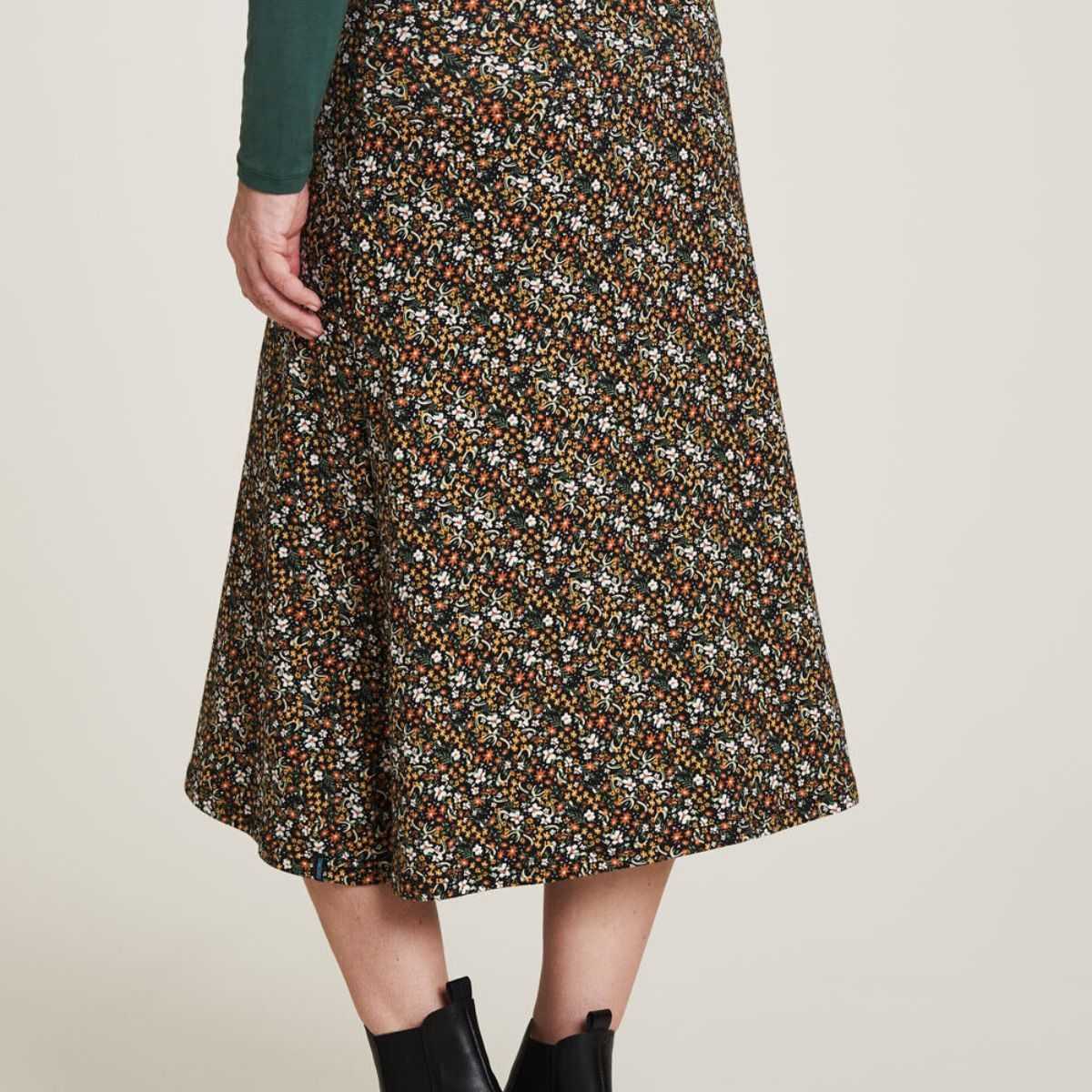 Jupe longue élégante pour femme en coton - imprimé floral