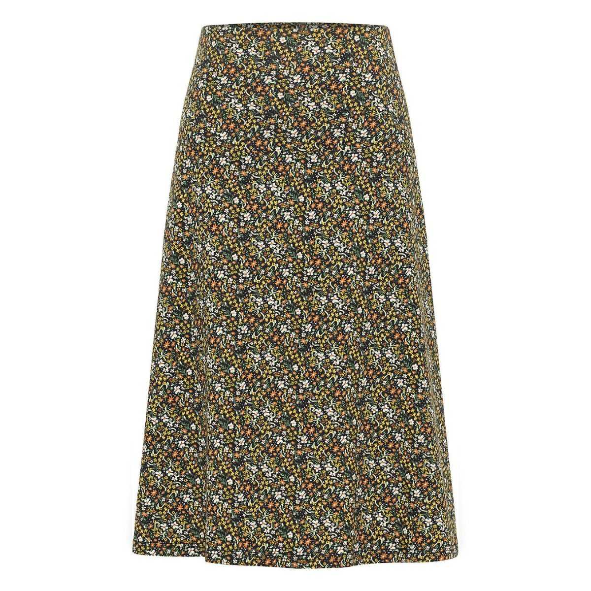 Jupe longue élégante pour femme en coton - imprimé floral Jupe longue élégante pour femme en coton - imprimé floral