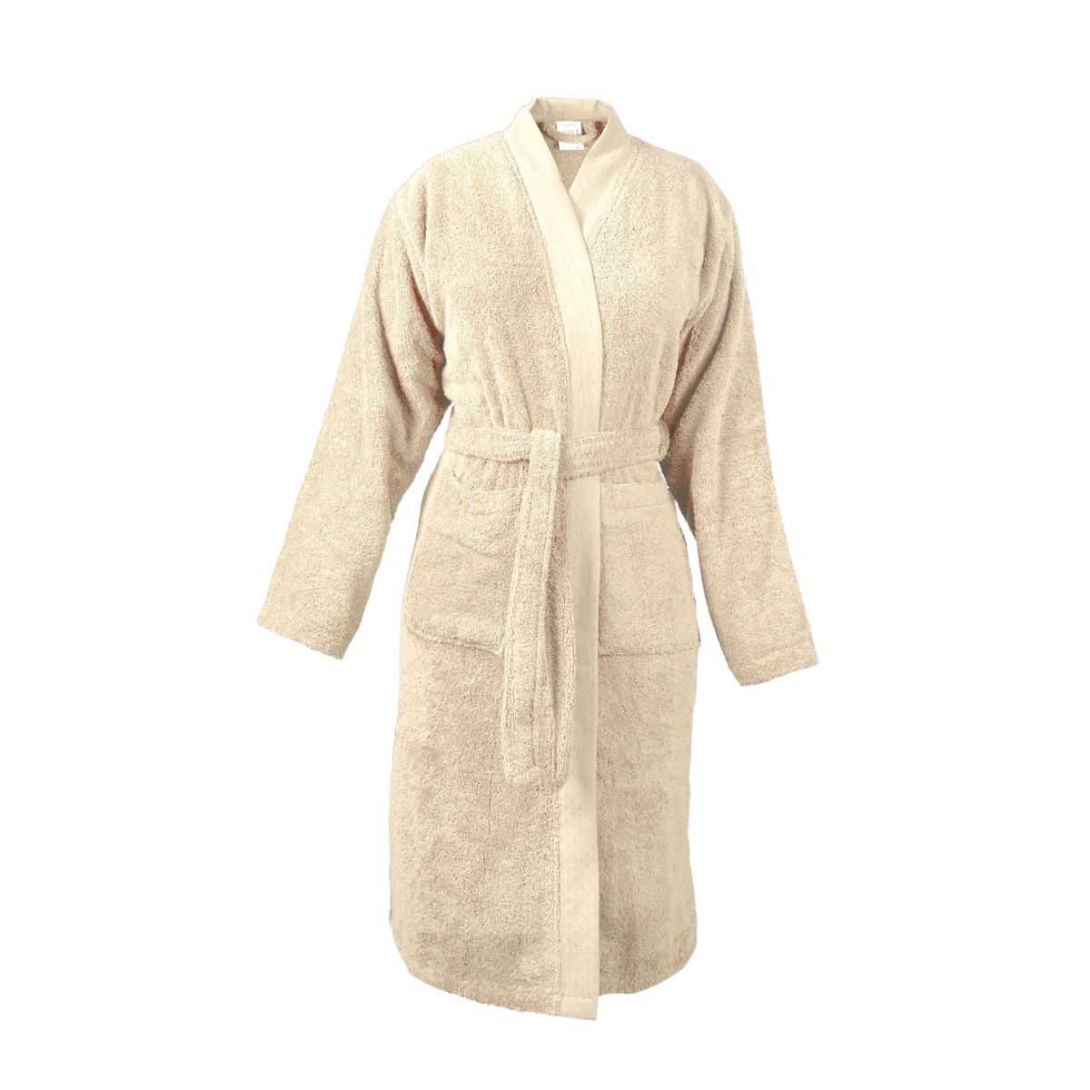 Kimono Peignoir en coton bio macadamia