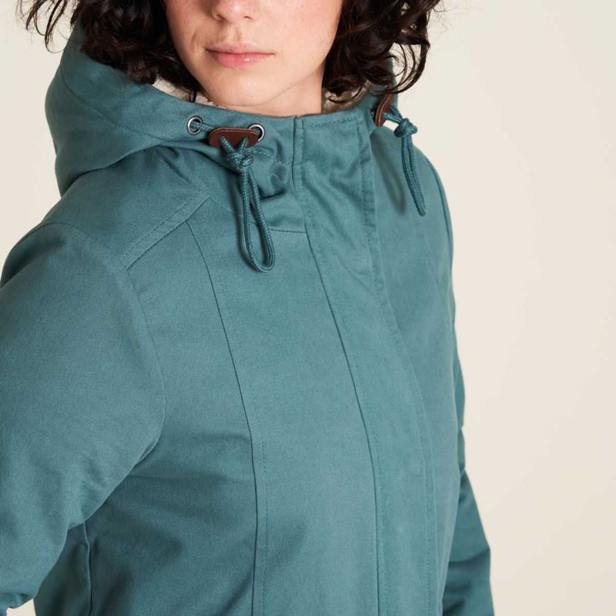 Veste femme verte coton biologique et polyester recyclé