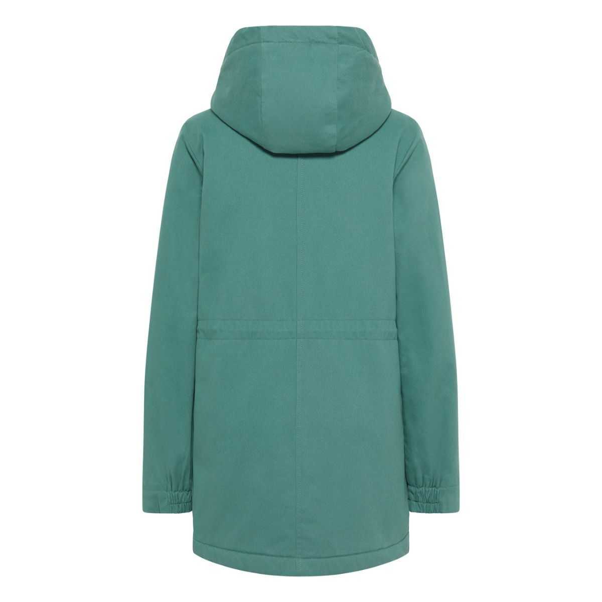 Veste femme verte coton biologique et polyester recyclé