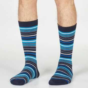 Chaussettes bambou et coton bio à rayures 2