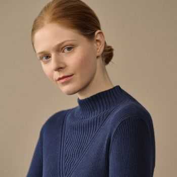 Pull Col Roulé Femme Chanvre