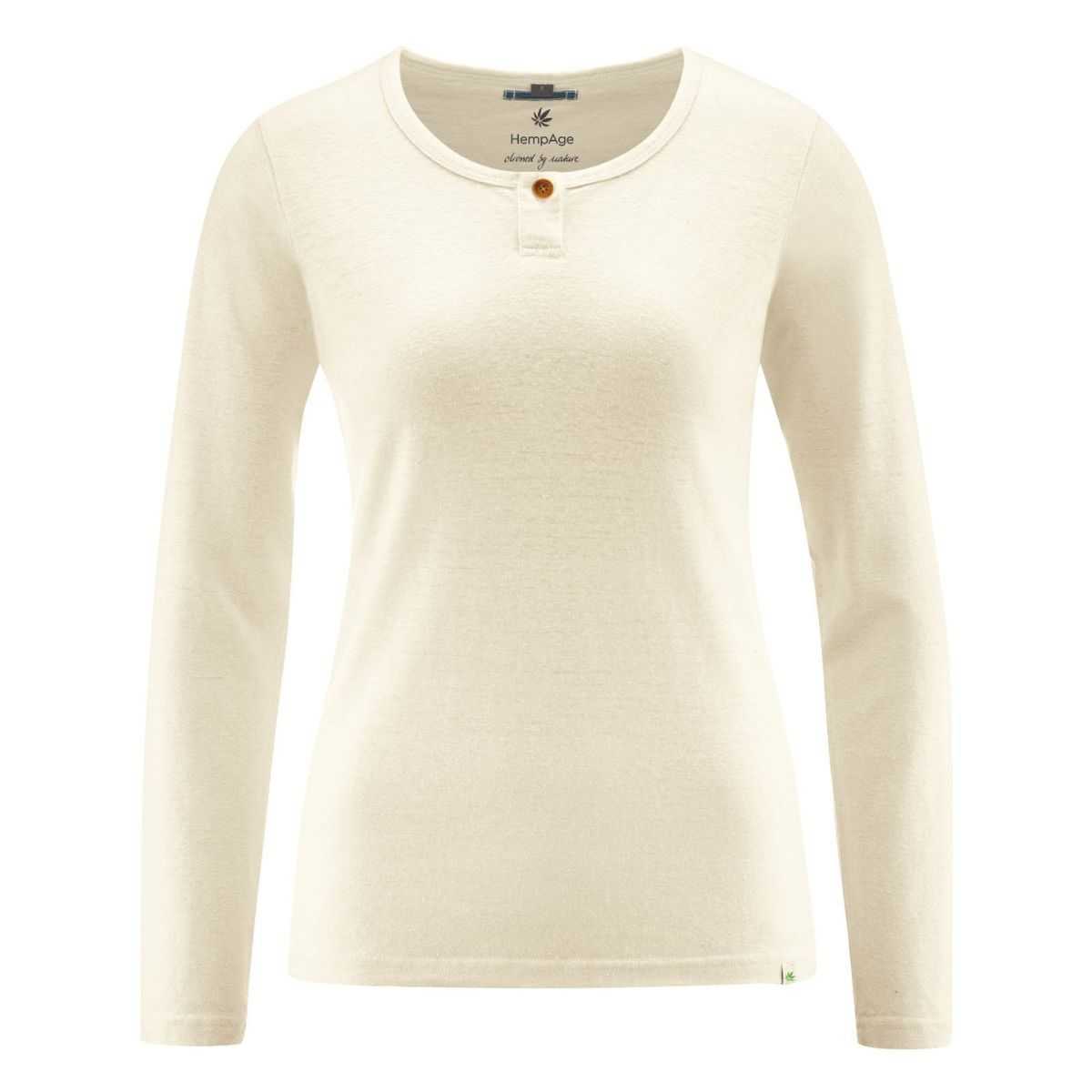 T-Shirt de nuit Manches Longues Femme en Chanvre