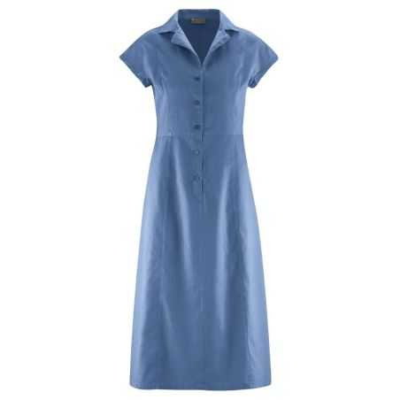 Robe écologique unie manches courtes en chanvre