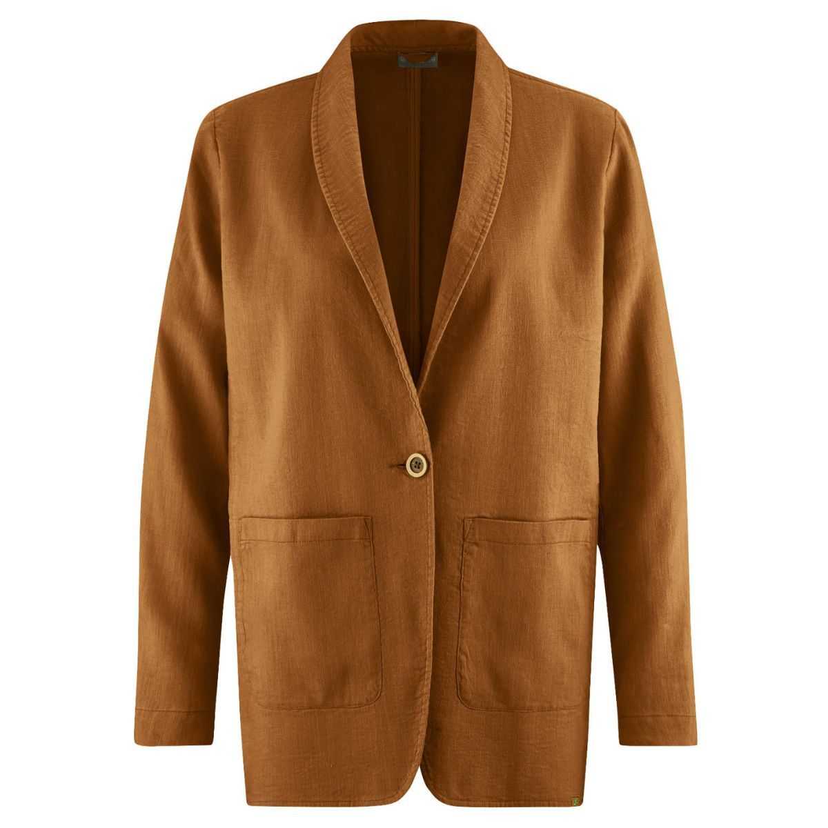 Blazer bio chanvre, mode éthique femme