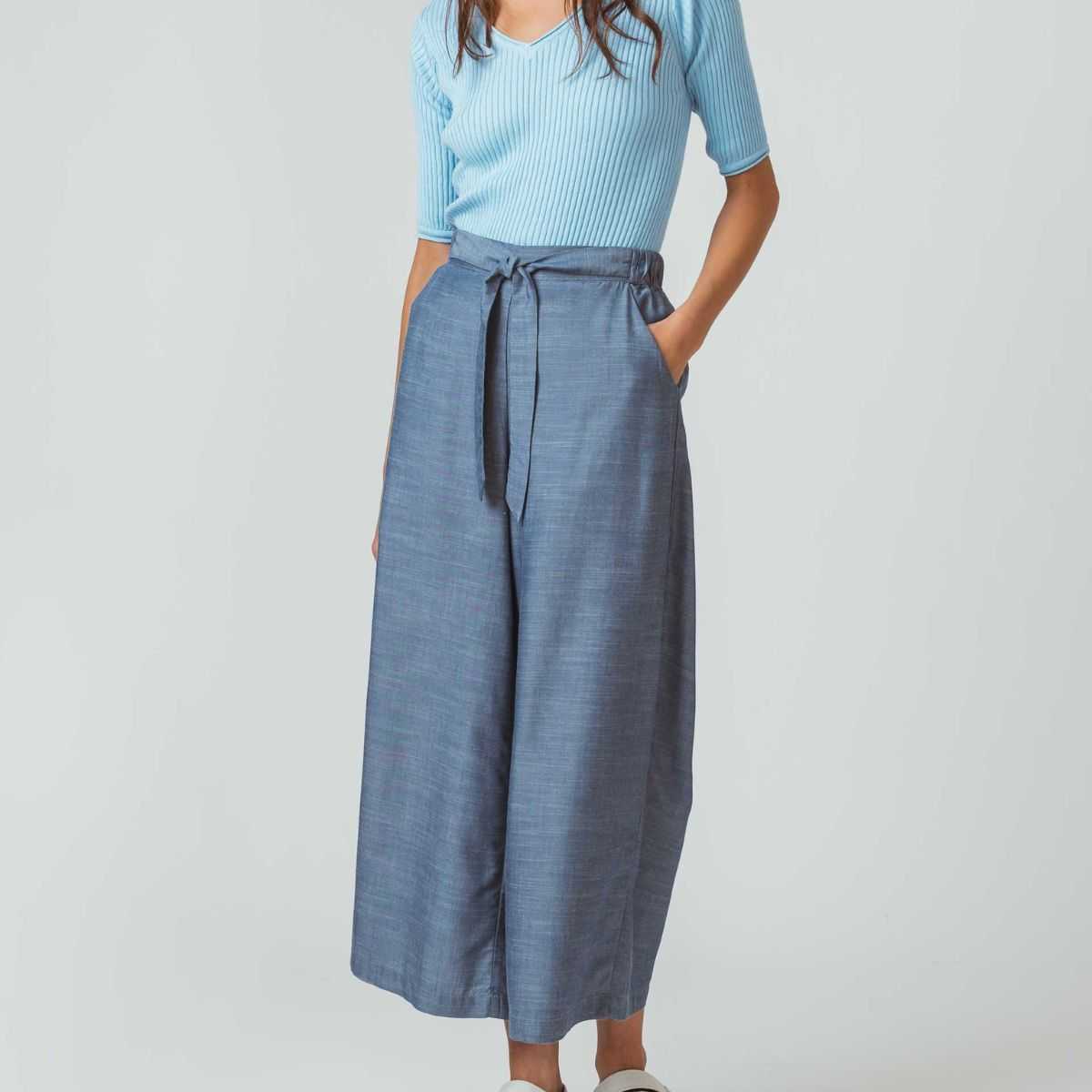 Pantalon effet denin en Tencel