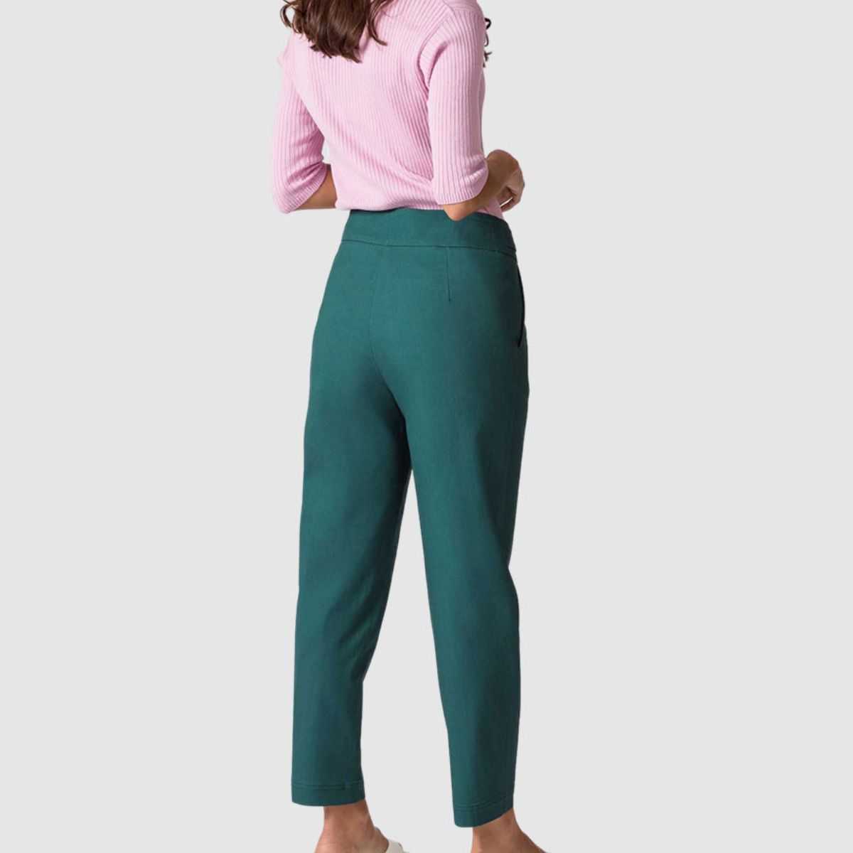 Pantalon bio vert coton