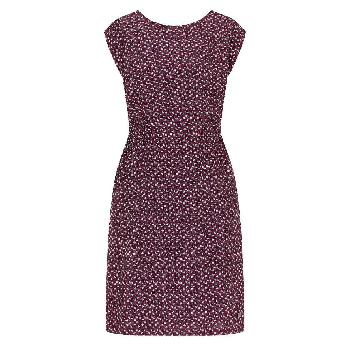 Robe EcoVero bordeaux marguerites