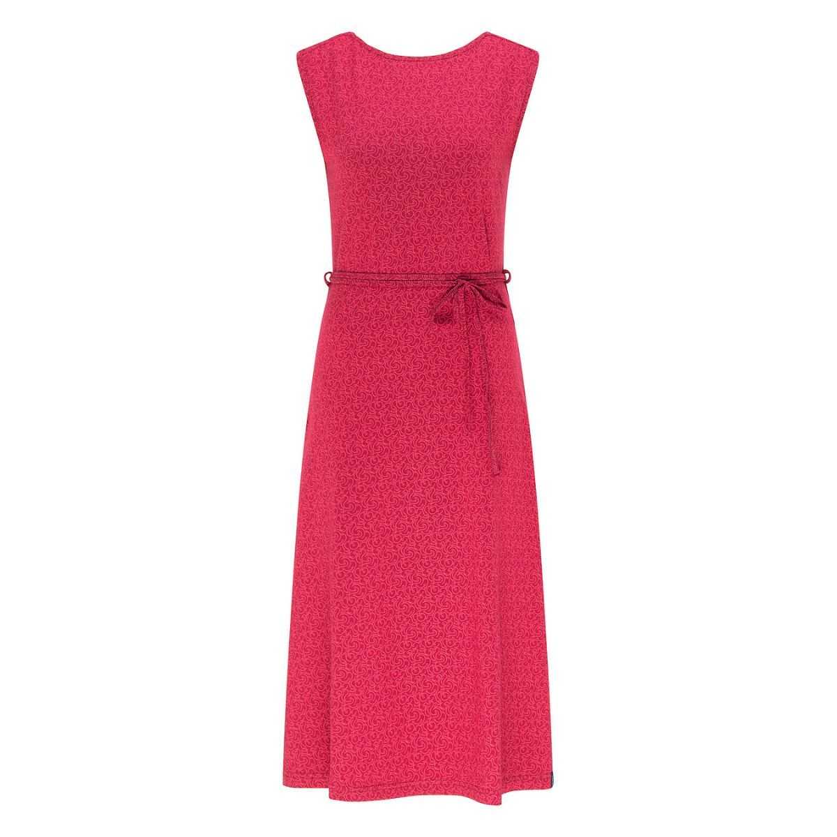 Robe jersey rouge tourbillon