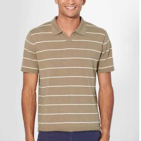 Polo en maille, chanvre et coton bio