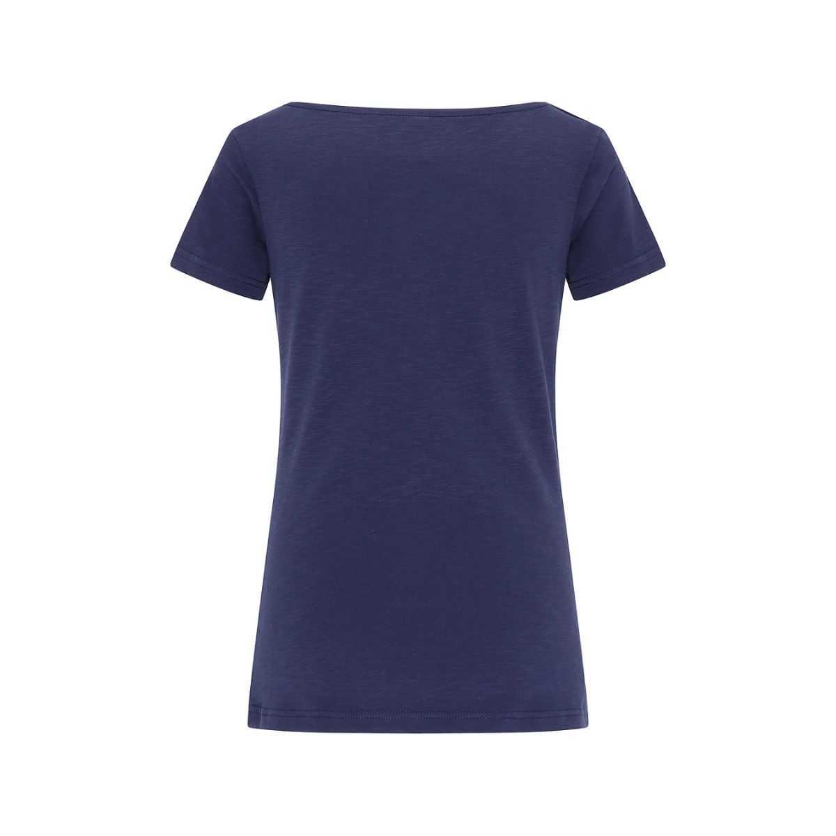 Chemise courtes jersey, en coton bio, bleu marine