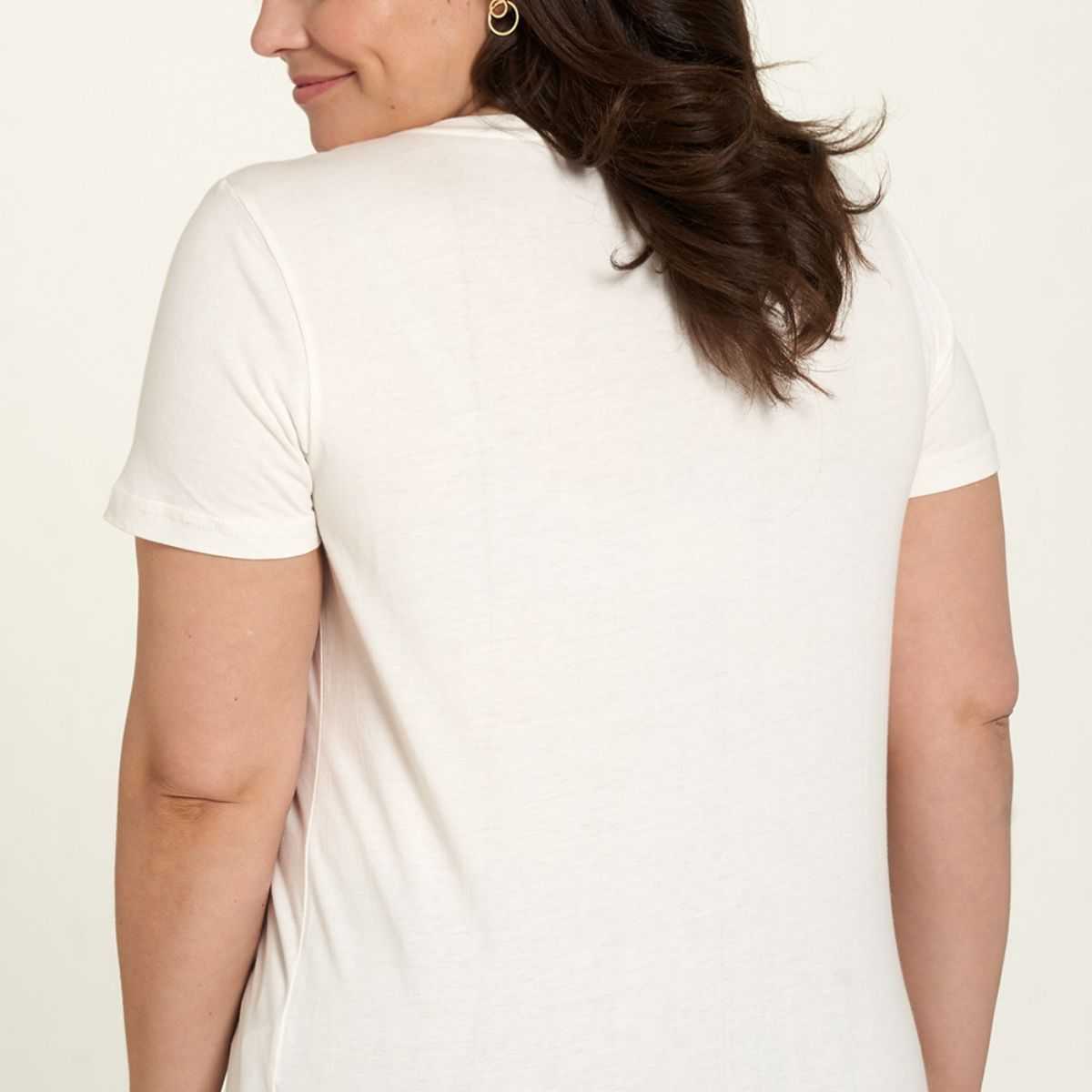 Haut en coton bio, imprimer décoratif, blanc, GOTS