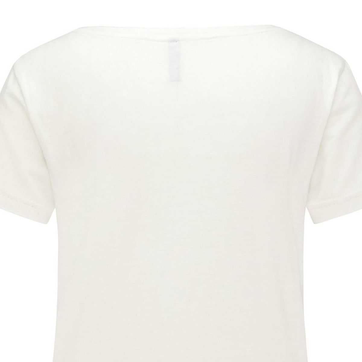 Haut en coton bio, imprimer décoratif, blanc, GOTS