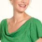 Chemisier jersey en coton bio, couleurs unies, GOTS