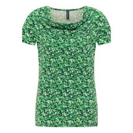 Chemisier élégant sans manches en coton bio, à motif, GOTS