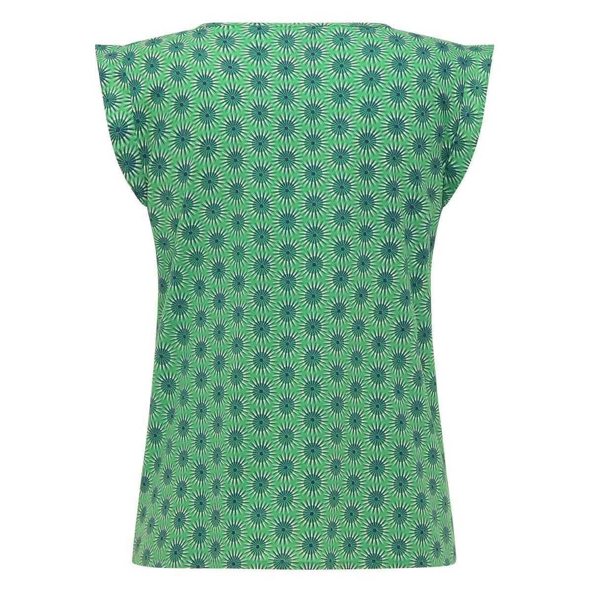 Chemisier sans manches, motifs imprimé Vert, Gots