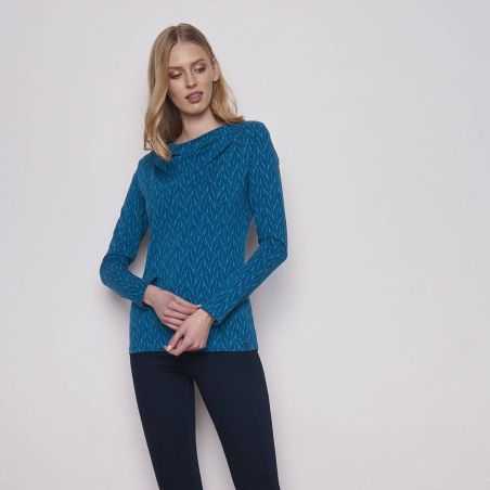 Haut à manches longues en coton bio, Imprimé, Gots et Vegan 1