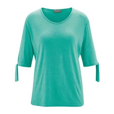 T-shirt femme manches 3/4 détail noeud
