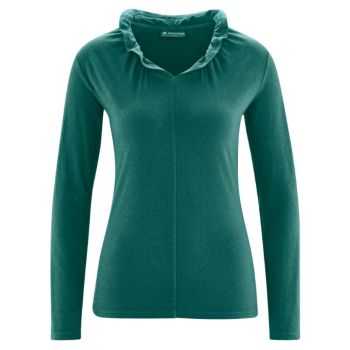 Haut encolure col V chanvre coton bio