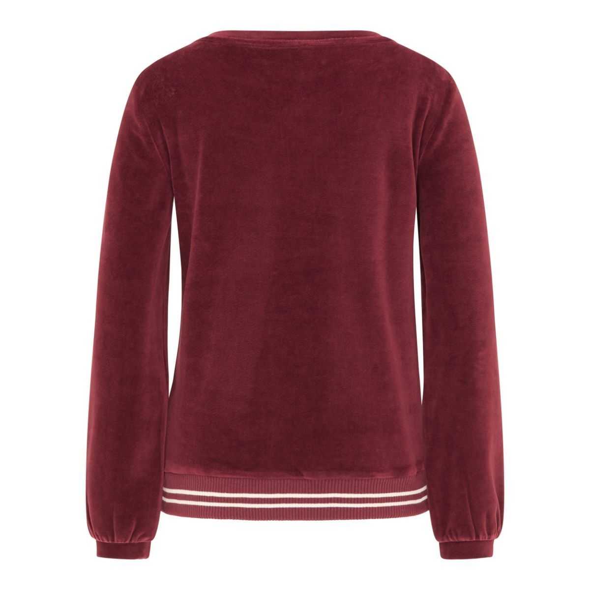 Pull, sweat effet velours coton bio et polyester recyclé