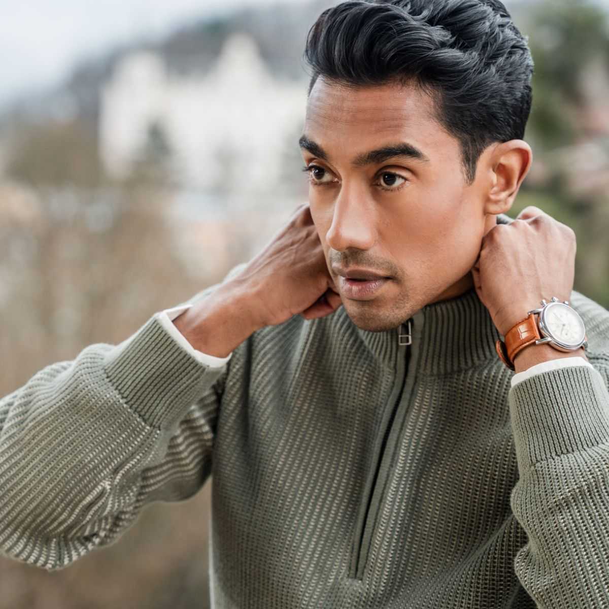 Pull à col camionneur "SAMY" en 100% de coton bio, GOTS et VEGAN