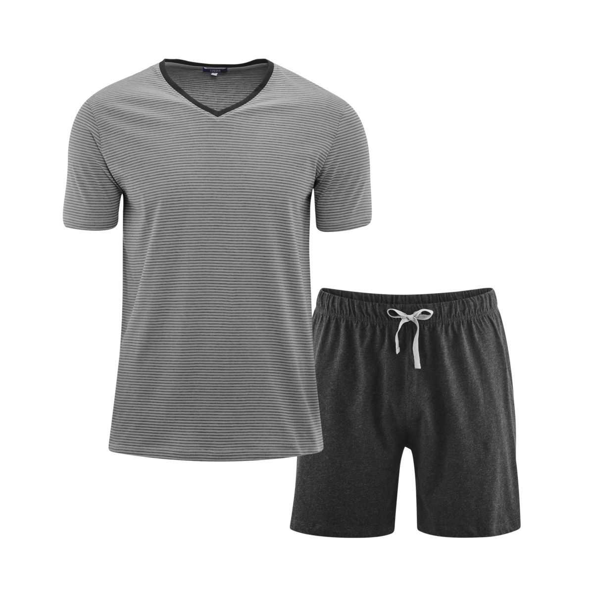 Pyjama court pour homme, coton bio